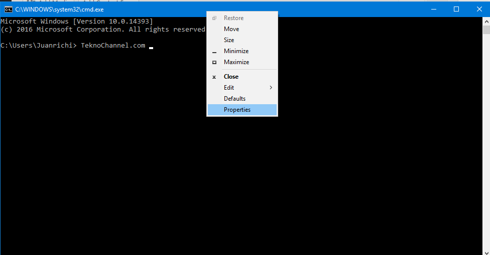 Gambar Berikut adalah cara mudah copy paste command prompt di Windows 10. mangaktifkan fungsi kontrol copy dan kontrol paste pada Command Prompt dengan menekan CTRL + C untuk menyalin dan CTRL + V untuk paste menggunakan shortcut pada keyboard