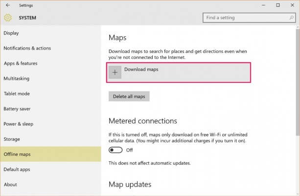 Gambar, Cara Menggunakan Maps Offline di Windows 10, Cara ini adalah untuk menggunakan Maps pada Windows 10 dengan tanpa menggunakan internet, Serta maps bisa di Update untuk pembaharuan setiap terkoneksi ke internet. Memudahkan Anda untuk bisa membuka maps untuk melihat lokasi meski di tempat yang tidak ada jangkauan jaringan