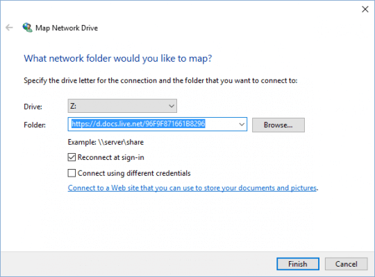 Mengatur Map OneDrive pada Drive Network untuk memperlihatikan semua file pada Komputer atau Laptop. Memperlihatkan semua file-file yang ada di dalam penyimpanan awan pada komputer