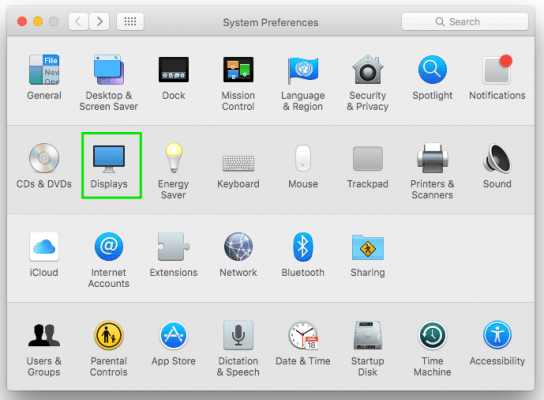 Tampilan System Preference pada MacOS dari Apple.